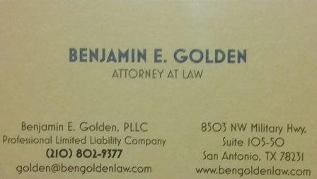 San Antonio Probate Attorney - Benjamin E. Golden, PLLC