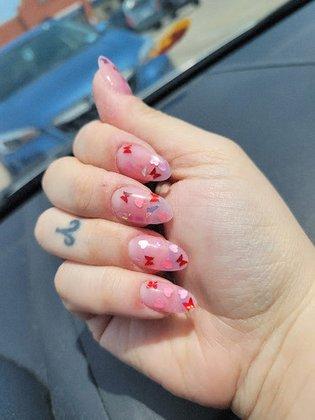 Red Top Nails