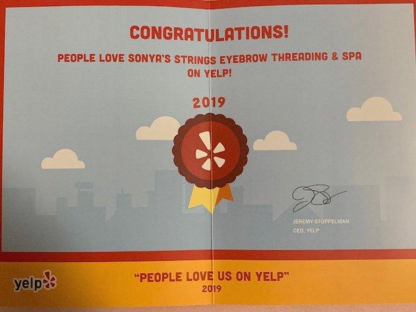 Sonya's Strings Eyebrow Threading & Spa