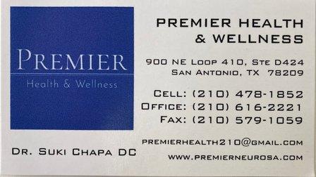 PREMIER HEALTH & WELLNESS - Dr. Suki Chapa DC