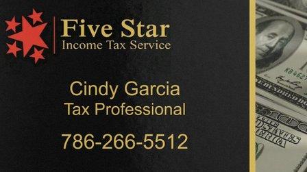 Five Star Income Tax Service -Cindy L Garcia
