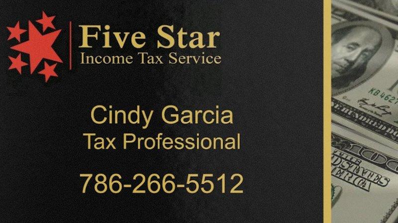 Five Star Income Tax Service -Cindy L Garcia