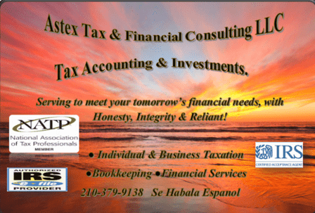ASTEX TAX & FINANCIALS LLC