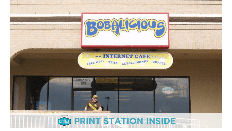PrintWithMe Print Kiosk at Bobalicious