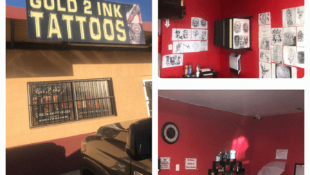 Gold 2 ink (gold grillz)(tattoos)
