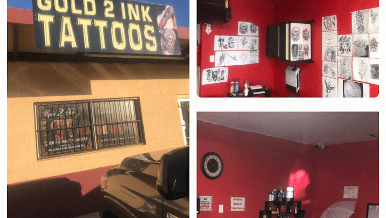 Gold 2 ink (gold grillz)(tattoos)