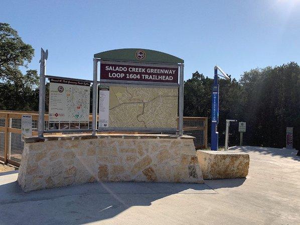 Salado Creek Greenway Loop 1604 Trailhead