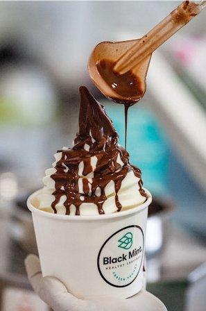 Black Mint Frozen Yogurt