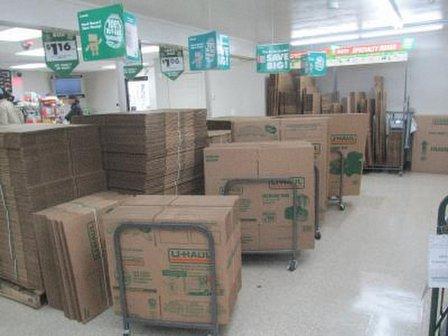 Moving Supplies at U-Haul