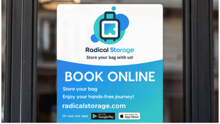 Luggage Storage Blue Star - Radical Storage